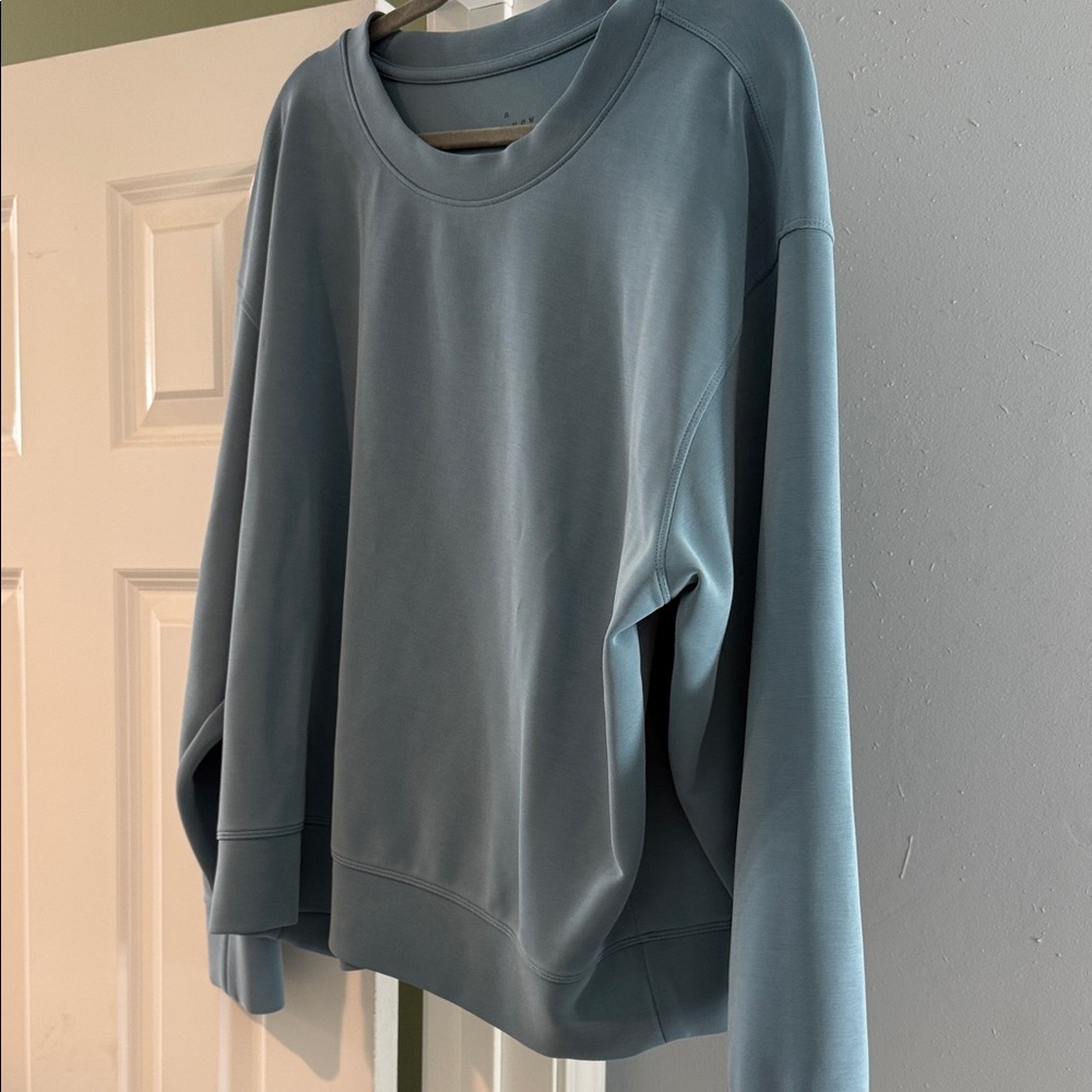 a new day Women's Slate Blue Crew Neck Sweater